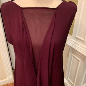 Jessica Choay sheer front dress.